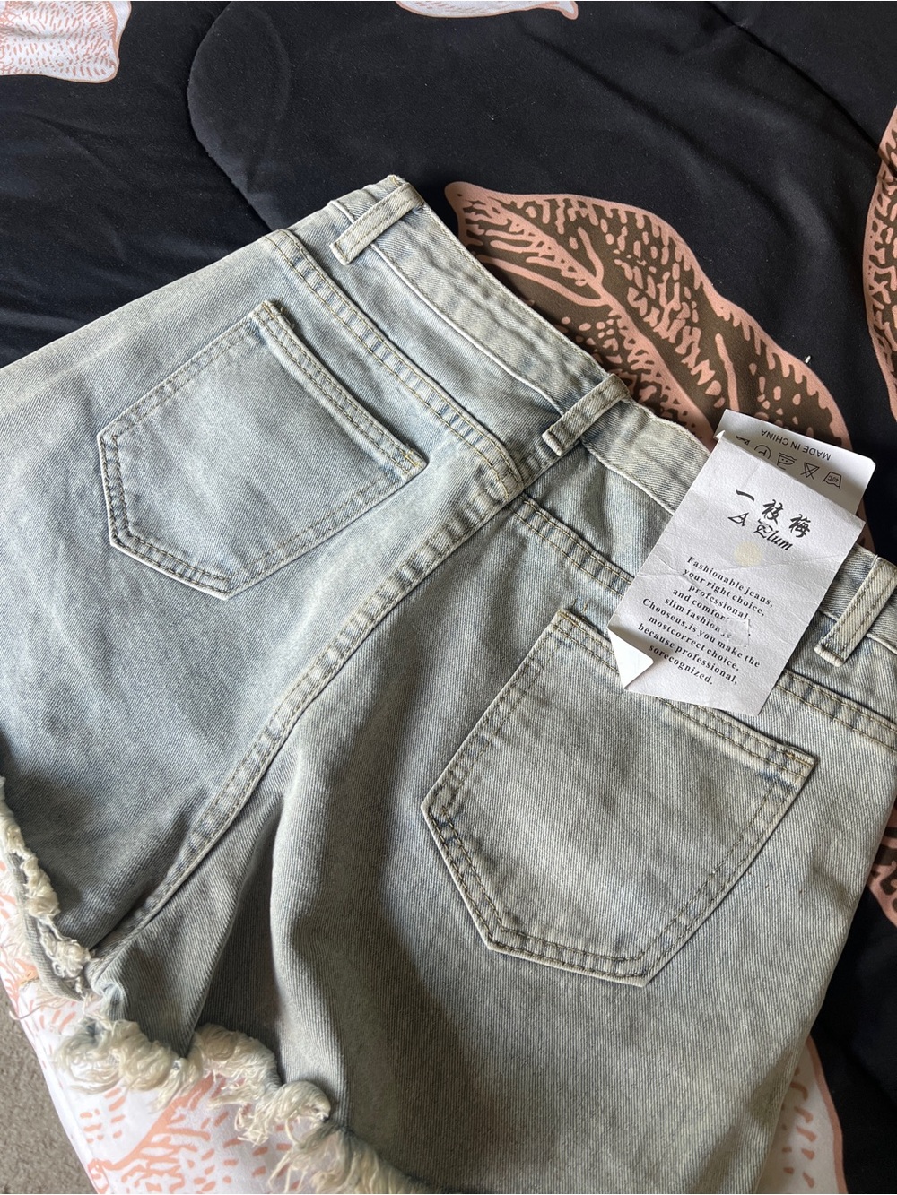 Embellished Light Blue Denim Shorts - Picture 10 of 10